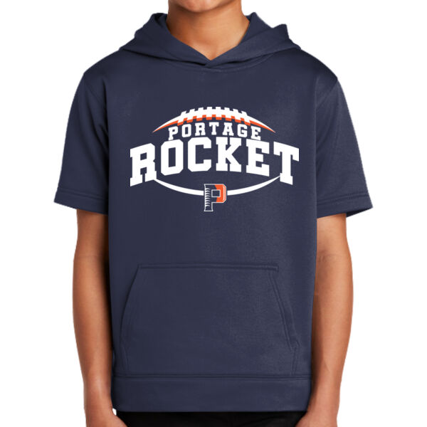 Youth Sport Wick® Fleece Short Sleeve Hooded Pullover Thumbnail