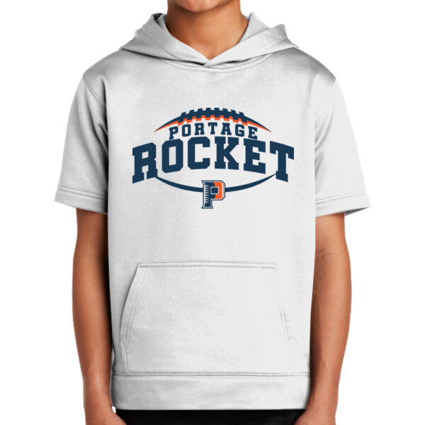 Youth Sport Wick® Fleece Short Sleeve Hooded Pullover Thumbnail